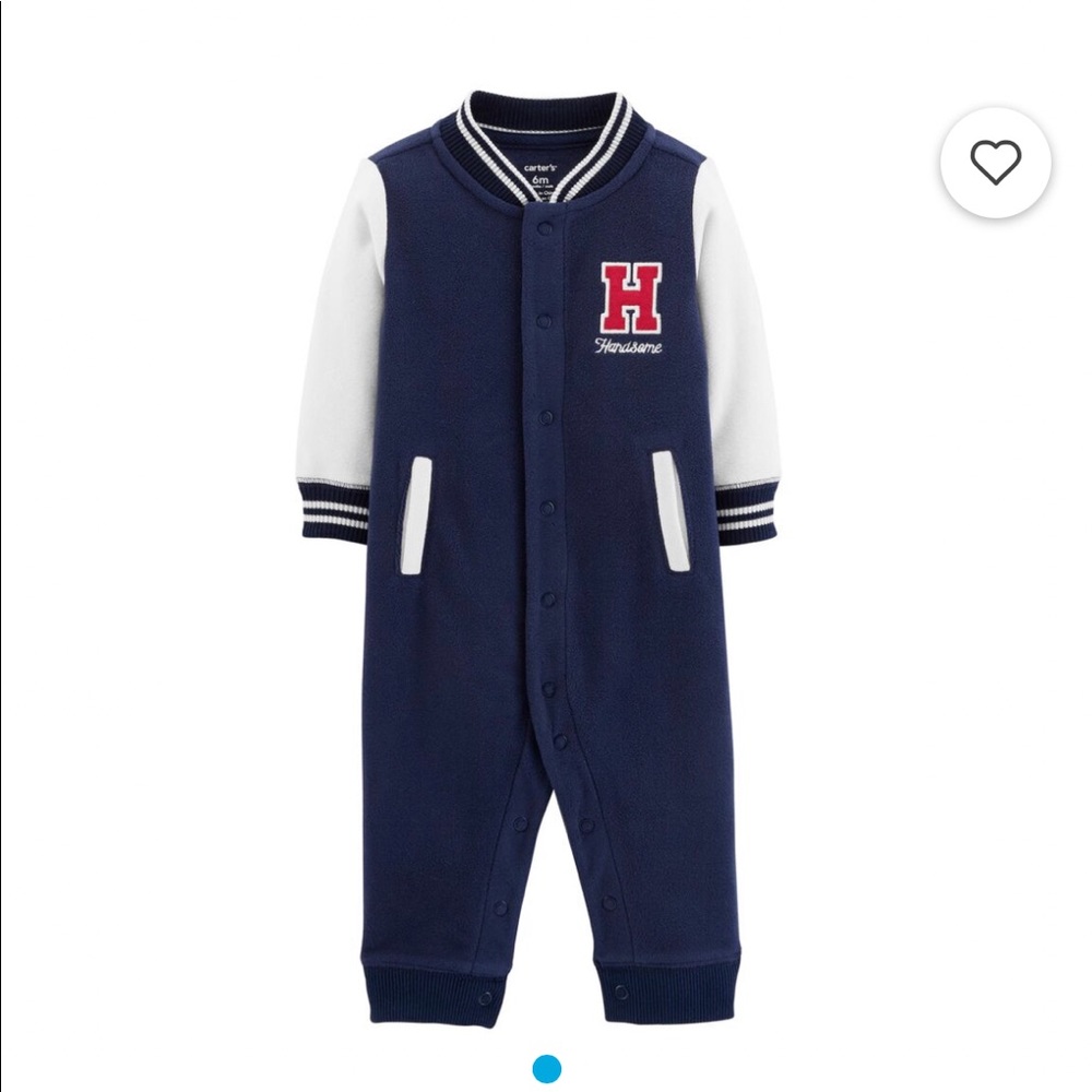 Carter’s “Handsome” fleece jumpsuit 24 months.